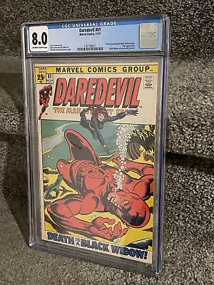 Buy Daredevil #81 CGC 8.0 1st Black Widow Team-Up • 157.52£