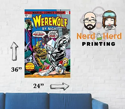 Buy Werewolf By Night #32 Marvel Wall Poster Multiple Sizes 11x17-24x36 • 58.76£