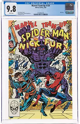 Buy Marvel Team-Up 139 CGC 9.8 Spider-Man Nick Fury White Pages 1984 Amazing Men • 150.60£