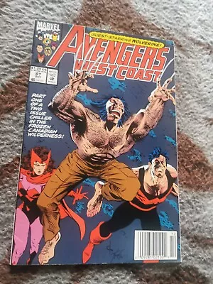 Buy Avengers West Coast # 87 Nm 1992 Wolverine ! Us Agent ! Spider Woman ! Hawkeye ! • 4£