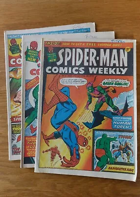 Buy Marvel Comics UK Spider-man #11 #12 #13 Original Apr/May 1973 - 51st Birthday • 5.65£