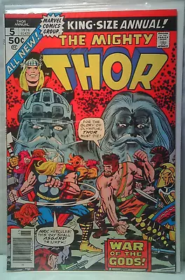 Buy The Mighty Thor 1976 Marvel Comics 5 King-Size Annual 7.5 • 19.59£