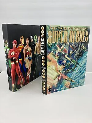 Buy The World's Greatest Super Heroes, DC, By Paul Dini Alex Ross Slipcase Hardcover • 59.18£