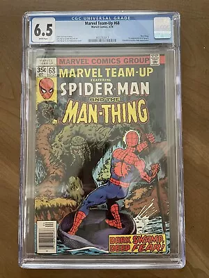 Buy Marvel Team-Up #68 (1978) CGC 6.5 Spider-Man Man-Thing 1st App D'Spayre Horror • 31.66£