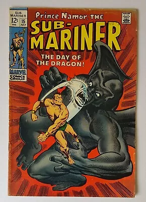 Buy Sub-mariner #15 Marvel Comics 1969, Silver Age, Please Read Description • 9.99£