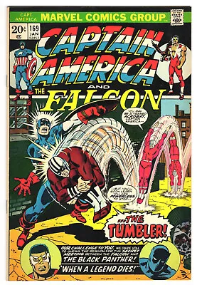Buy Captain America #169 Very Fine-Near Mint 9.0 Falcon Black Panther 1974 • 17.34£