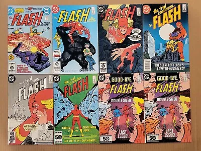 Buy Flash #300,330,336,343,344,347,350x2 Lot Of 8 DC Bronze Age Mid Grade Avg • 35.62£