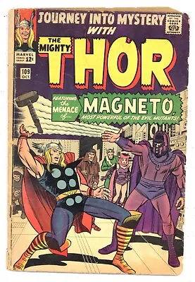 Buy Journey Into Mystery 109 G- 1st Magneto X-over! KIRBY 1964 Marvel Comics R471 • 38.63£