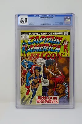 Buy Marvel Comics 1973 Captain America And The Falcon #164 CGC 5.0 Nightshade • 118.48£