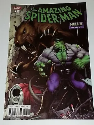 Buy Spiderman Amazing #795 Hulk Variant Vf (8.0 Or Better) April 2018 Marvel Comics • 14.99£