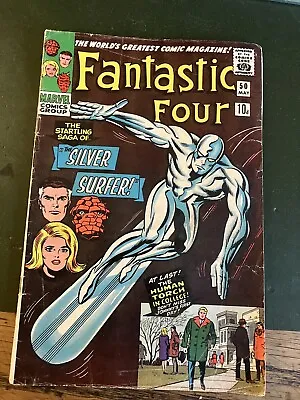 Buy FANTASTIC FOUR 50 SILVER SURFER SILVER AGE  Marvel Comic • 130£