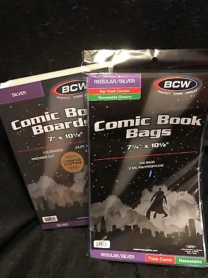 Buy 25 Preassembled Silver Age Comic Book Bag And Boards Thick Holds Regular As Well • 19.91£