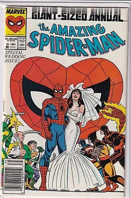 Buy 36945: Marvel Comics AMAZING SPIDER-MAN ANNUAL #21 NM Grade Key • 53.80£