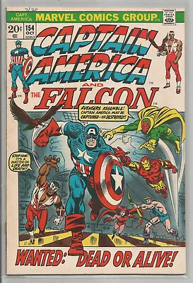 Buy Captain America # 154 *  The Falcon * Marvel Comics * 1972 • 20.49£
