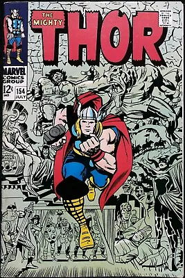 Buy Thor #154 Vol 1 (1968) KEY ISSUE *1st Appearance Of Mangog* - Mid Grade • 45.86£