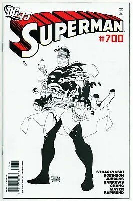 Buy Superman #700 Eduardo Risso Black & White  Sketch  1:75 Variant Cover • 120.46£