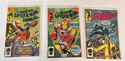 Buy Amazing Spider-Man Lot Of (3) #254 Annual #18 #20 Marvel Comic Book • 31.98£