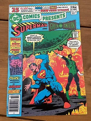 Buy DC Comics Presents (1978) #26 Superman Green Lantern 1st New Teen Titans VFN/NM • 84.99£