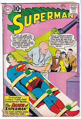 Buy SUPERMAN 149 (1961 DC) Classic Death C/s; Legion; Luthor; G/VG 3.0 • 33.58£