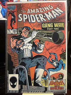 Buy Marvel - The Amazing Spider-Man - Issue # 285 - The Punisher - 1987. • 10£
