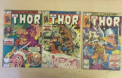 Buy X3 Marvel All Colour Thor Comics - No. 293,294 And 295 • 8£