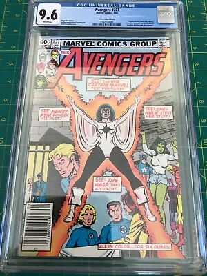 Buy Avengers #227 (1983) Marvel CGC 9.6 Newsstand White Pages • 71.37£