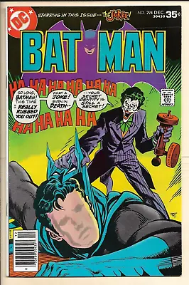 Buy BATMAN # 294 VF (1977) Classic Joker Cover By Jim Aparo! Newsstand Variant! • 30.74£