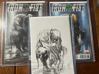 Buy IRON FIST #1 5/17 DELL OTTO Variant Covers SET Of 3 NEW NM TOPLOADERS UNREAD • 71.42£
