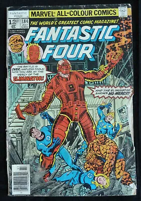 Buy Fantastic Four #184 - UK Variant - Marvel Comics - July 1977 GD 2.0 • 4.25£