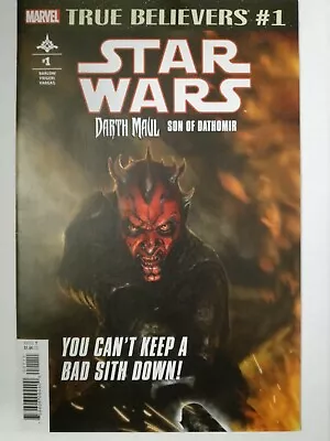 Buy Marvel Comics True Believers Star Wars Darth Maul Son Of Dathomir #1 Darksaber • 12.61£