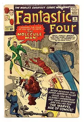 Buy Fantastic Four #20 GD/VG 3.0 1963 1st App. Molecule Man • 150.80£