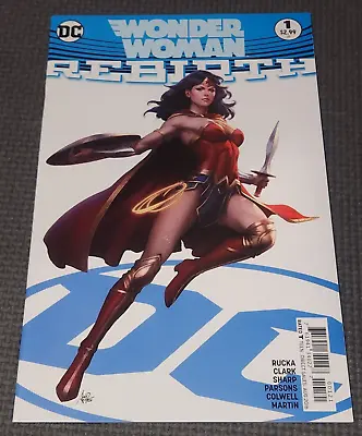 Buy WONDER WOMAN #1 (2016) Rebirth Stanley Lau Artgerm Cover B Variant DC Comics H7 • 5.62£