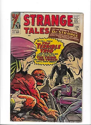 Buy Strange Tales # 129 Good/Very Good [1965] Fantastic Four • 14.95£