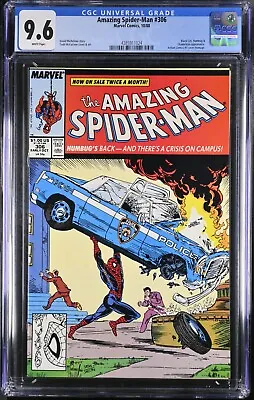 Buy Amazing Spider-Man #306  CGC 9.6 NM+ Action Comics #1 Homage Todd McFarlane • 94.84£