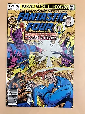Buy 1979 FANTASTIC FOUR Clash The Titans #212 MARVEL COMIC 212 NOV Fantastic Four • 9.99£