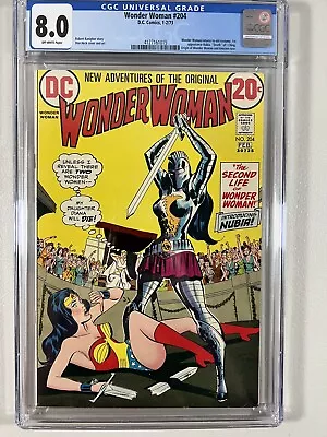 Buy Wonder Woman 204 (DC, 1973)  CGC 8.0 OWP  **1st Appearance Nubia** • 393.42£