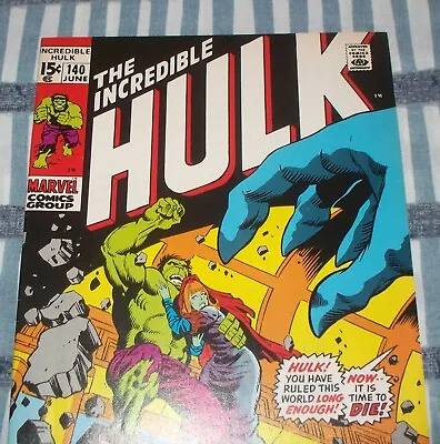 Buy Rare Double Cover The Incredible HULK #140 JC Penny Reprint 1994 In NM+ (9.6) • 201.06£