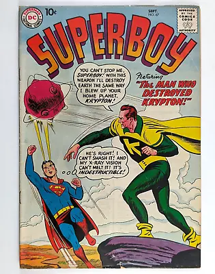 Buy Superboy #67 The Man Who Destroyed Krypton DC Comics September 1958 • 63.55£