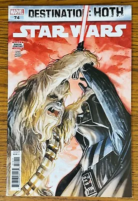 Buy STAR WARS #74 (2020) Marvel Comics DARTH VADER VS CHEWBACCA Destination Hoth • 9.59£