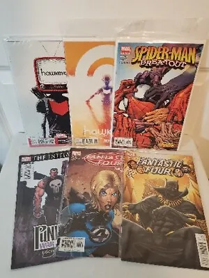 Buy Marvel Comic Book Lot Of 6 - Hawkeye, Spider-man, Fantastic Four, Punisher • 7.90£