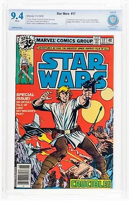 Buy Star Wars #17 NEWSSTAND CBCS 9.4 NM 1978 White Pages Darth Vader Obi-Wan Not CGC • 52.69£