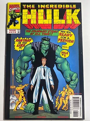 Buy Marvel Comics The Incredible Hulk #474 (1999) Nm/mt Comic Ov3 • 8.27£