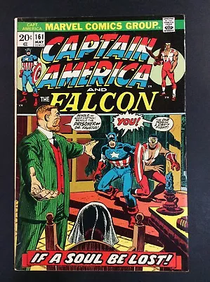 Buy Captain America #161 Bronze Age Marvel Comic Book Higher Grade Falcon Buscema • 15.01£