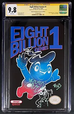 Buy EIGHT BILLION GENIES #1 CGC 9.8 SS Trish Forstner Sketch Super Mario Variant 4th • 316.98£