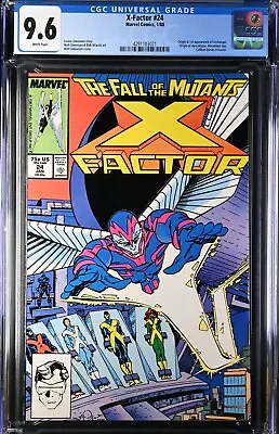 Buy X-factor #24 Cgc 9.6 White Pages // 1st Appearance Archangel Marvel 1988 • 62.29£