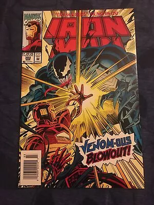 Buy Iron Man #302 Newsstand Venom Cover Marvel Comics 1994 • 9.59£