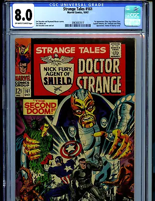 Buy Strange Tales #161 CGC 8.0 1967  Marvel 1st SA Yellow Claw Amricons   K55 • 265.21£