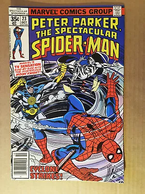 Buy Peter Parker The Spectacular SpiderMan #23 (Oct 1978), Moon Knight, Cyclone, FN+ • 5.48£
