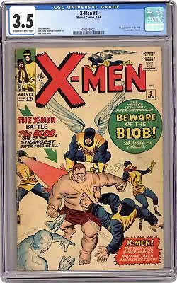 Buy Uncanny X-Men #3 CGC 3.5 1964 4080180023 1st App. Blob • 527.68£