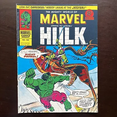 Buy Mighty World Of Marvel #145 Marvel UK Magazine July 12 1975 Hulk FF Daredevil • 8.02£